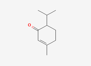 Two-dimensional chemical structure of Piperitone, CAS 89-81-6