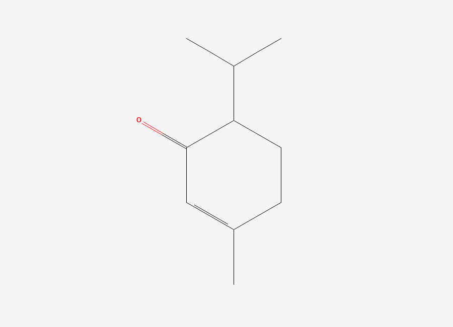 Two-dimensional chemical structure of Piperitone, CAS 89-81-6