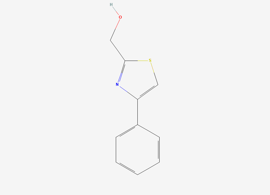 Two-dimensional chemical structure of (4-Phenyl-1,3-thiazol-2-yl)methanol