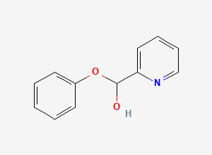 Two-dimensional chemical structure of Phenoxy(pyridin-2-yl)methanol