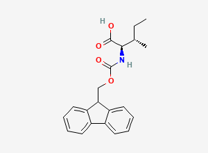 Two-dimensional chemical structure of FMOC-D-allo-Isoleucine