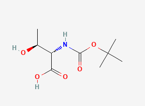 Two-dimensional chemical structure of (2S,3S)-2-{[(tert-butoxy)carbonyl]amino}-3-hydroxybutanoic acid