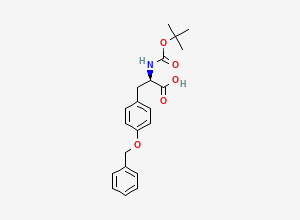 Two-dimensional chemical structure of Boc-D-Tyr(Bzl)-Oh