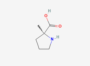 Two-dimensional chemical structure of 2-Methyl-L-proline