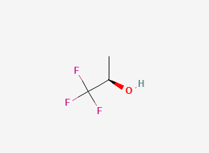 Two-dimensional chemical structure of (2R)-1,1,1-trifluoropropan-2-ol