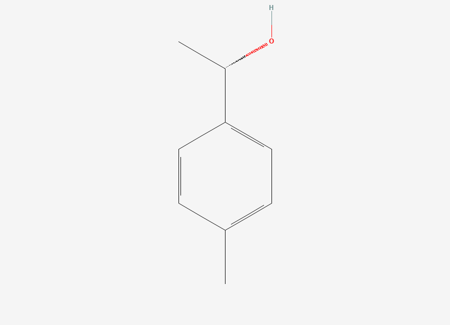 Two-dimensional chemical structure of 1-p-Tolylethanol, (-)-