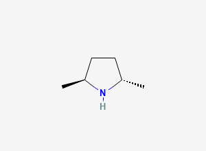 Two-dimensional chemical structure of 2,5-Dimethylpyrrolidine, (2S,5S)-