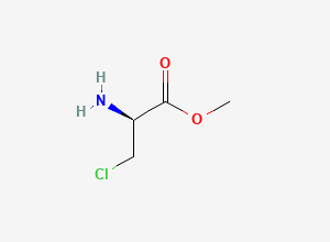 Two-dimensional chemical structure of (S)-methyl 2-amino-3-chloropropanoate