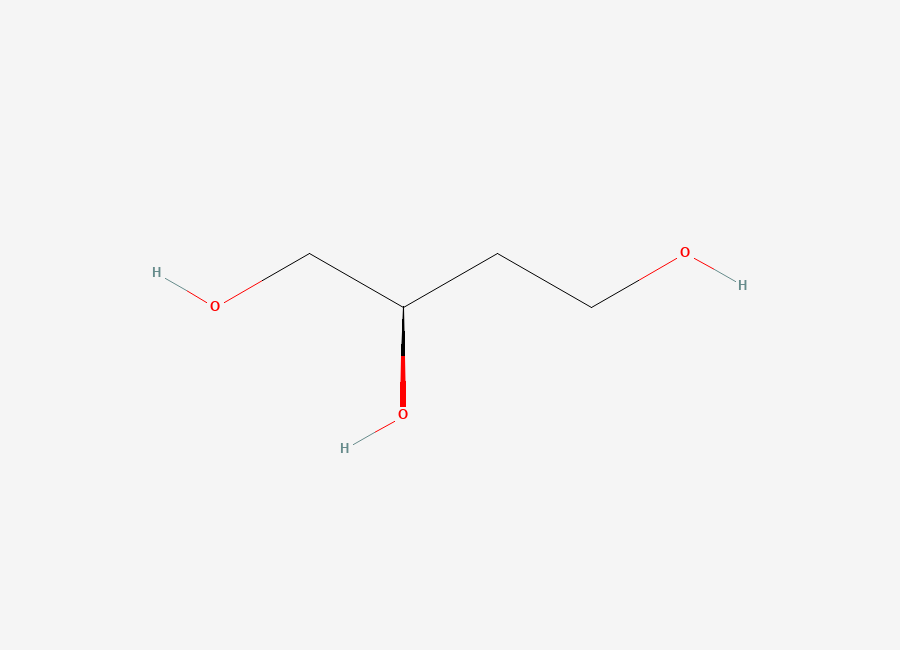 Two-dimensional chemical structure of 1,2,4-Butanetriol, (2R)-