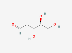 Two-dimensional chemical structure of 2-Deoxy-L-ribose