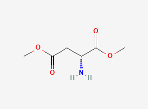 Two-dimensional chemical structure of Dimethyl D-aspartate
