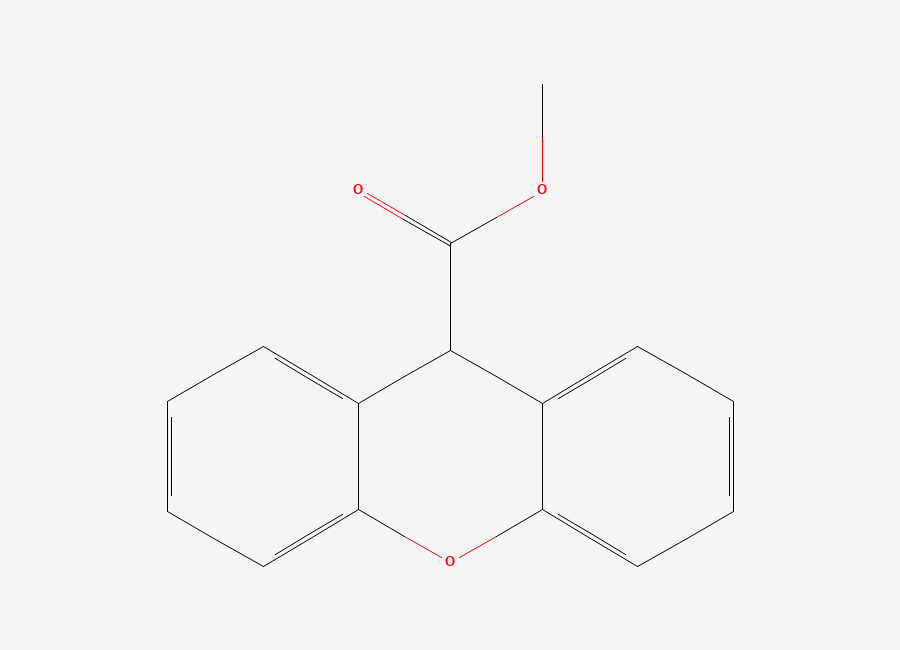 Two-dimensional chemical structure of methyl 9H-xanthene-9-carboxylate