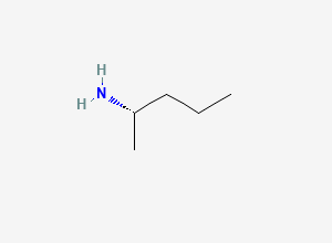 Two-dimensional chemical structure of (2S)-pentan-2-amine