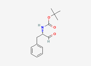 Two-dimensional chemical structure of tert-butyl N-[(2S)-1-oxo-3-phenylpropan-2-yl]carbamate