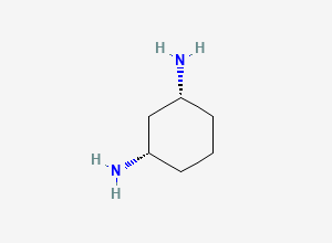 Two-dimensional chemical structure of 1,3-Diaminocyclohexane, cis-