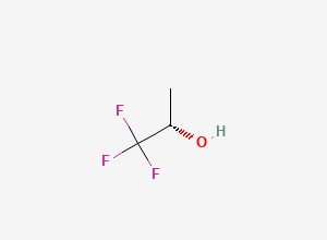 Two-dimensional chemical structure of (2S)-1,1,1-Trifluoropropan-2-ol