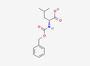 Two-dimensional chemical structure of N-Cbz-D-leucine