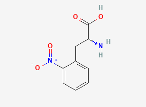 Two-dimensional chemical structure of (R)-2-Amino-3-(2-nitrophenyl)propanoic acid