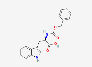 Two-dimensional chemical structure of N-(Benzyloxycarbonyl)-D-tryptophan