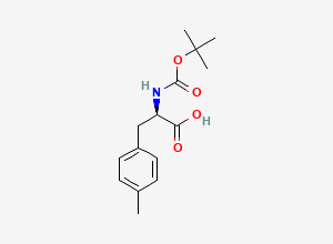 Two-dimensional chemical structure of N-[(1,1-Dimethylethoxy)carbonyl]-4-methyl-D-phenylalanine