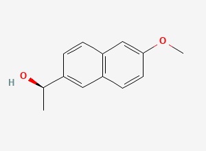 Two-dimensional chemical structure of 1-(6-Methoxynaphthalen-2-yl)ethan-1-ol