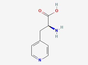 Two-dimensional chemical structure of L-4-Pyridylalanine