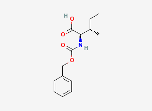 Two-dimensional chemical structure of Cbz-D-allo-isoleucine