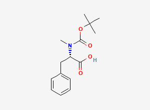 Two-dimensional chemical structure of Boc-N-Me-Phe-OH