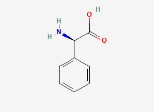 Two-dimensional chemical structure of Cefaclor EP Impurity A/ Ampicillin EP Impurity L/ Cefalexin EP impurity A/ Bacampicillin EP Impurity B/ D-Phenylglycine, CAS 875-74-1