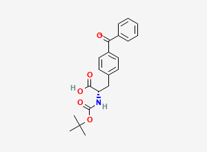 Two-dimensional chemical structure of Boc-4-benzoyl-L-phenylalanine
