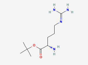 Two-dimensional chemical structure of (S)-tert-butyl 2-amino-5-guanidinopentanoate