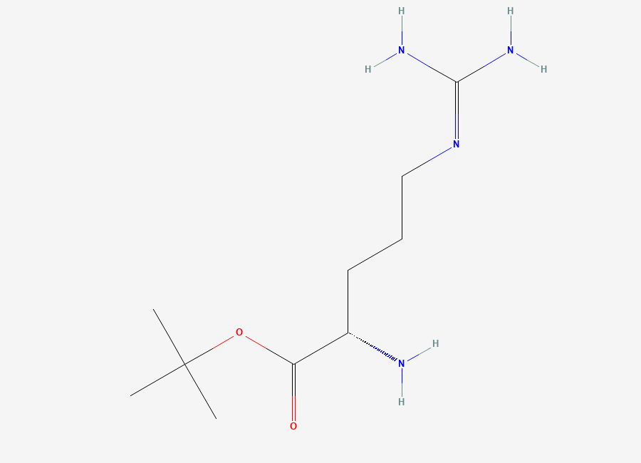 Two-dimensional chemical structure of (S)-tert-butyl 2-amino-5-guanidinopentanoate