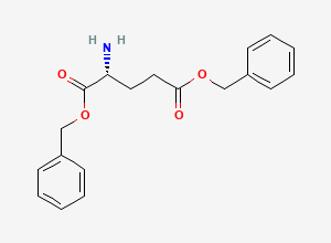 Two-dimensional chemical structure of (R)-Dibenzyl 2-aminopentanedioate