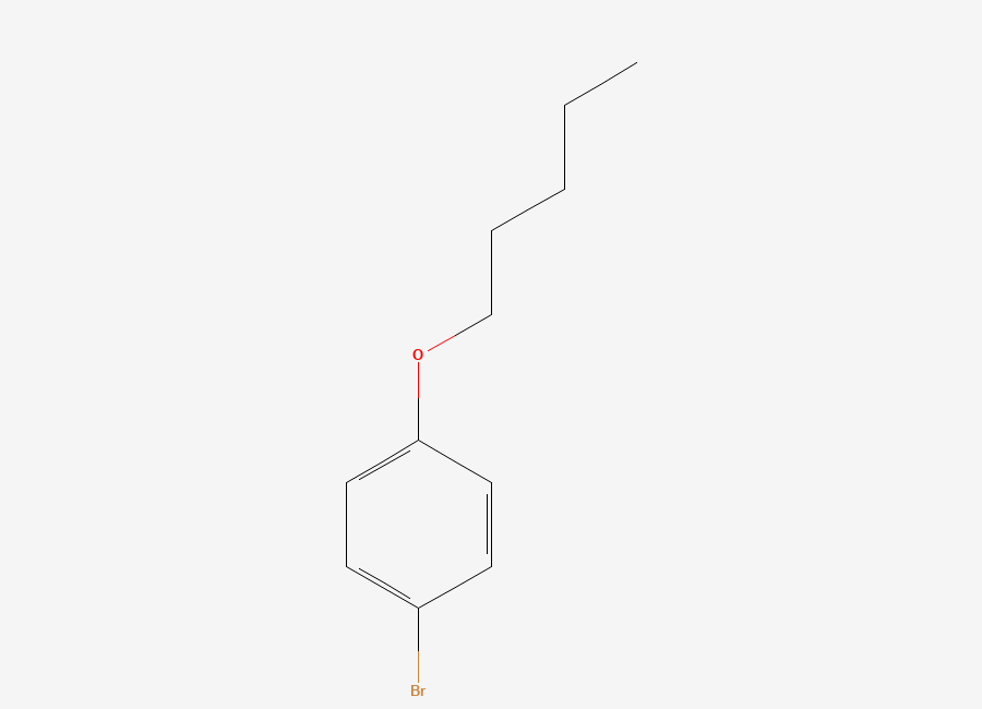 Two-dimensional chemical structure of 1-Bromo-4-(pentyloxy)benzene