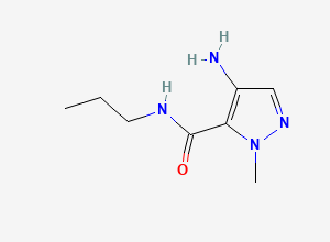 Two-dimensional chemical structure of Sildenafil Amino Amide Impurity, CAS 139756-02-8