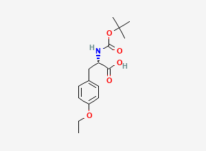 Two-dimensional chemical structure of Boc-O-ethyl-L-tyrosine