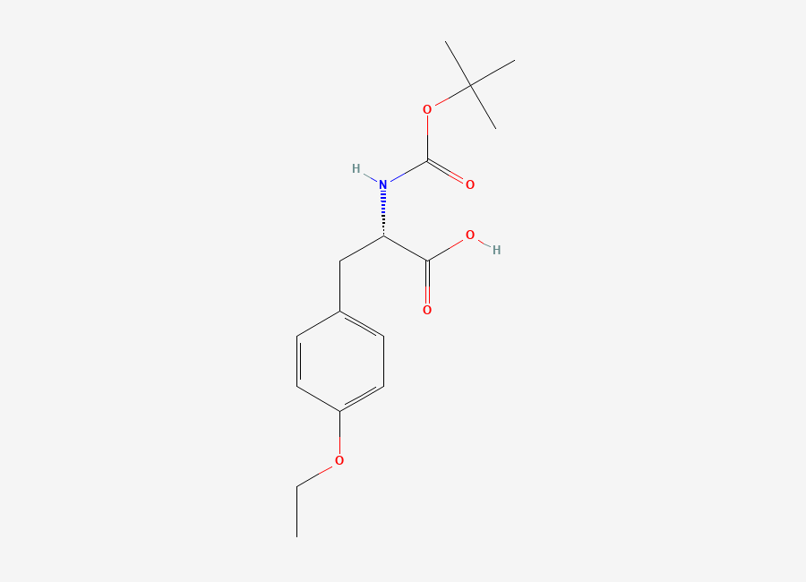 Two-dimensional chemical structure of Boc-O-ethyl-L-tyrosine