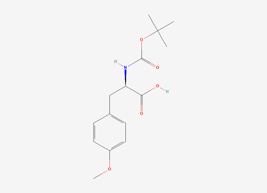 Two-dimensional chemical structure of Boc-O-methyl-D-tyrosine