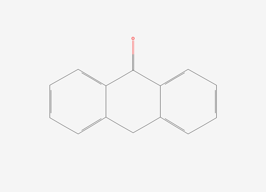 Two-dimensional chemical structure of Dithranol EP Impurity A / Anthrone, CAS 90-44-8