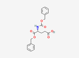 Two-dimensional chemical structure of Z-D-Glu-OBzl