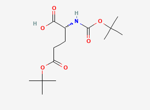 Two-dimensional chemical structure of Boc-D-Glu(OtBu)-OH
