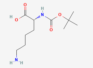 Two-dimensional chemical structure of Boc-D-Lys-OH