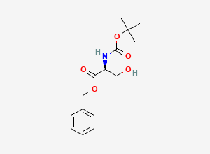 Two-dimensional chemical structure of Boc-Ser-OBzl