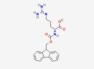 Two-dimensional chemical structure of Fmoc-D-Arg-OH