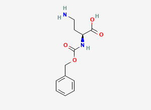 Two-dimensional chemical structure of N-alpha-Benzyloxycarbonyl-L-2,4-diaminobutyric acid