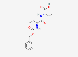 Two-dimensional chemical structure of N-((Phenylmethoxy)carbonyl)-L-valyl-L-valine