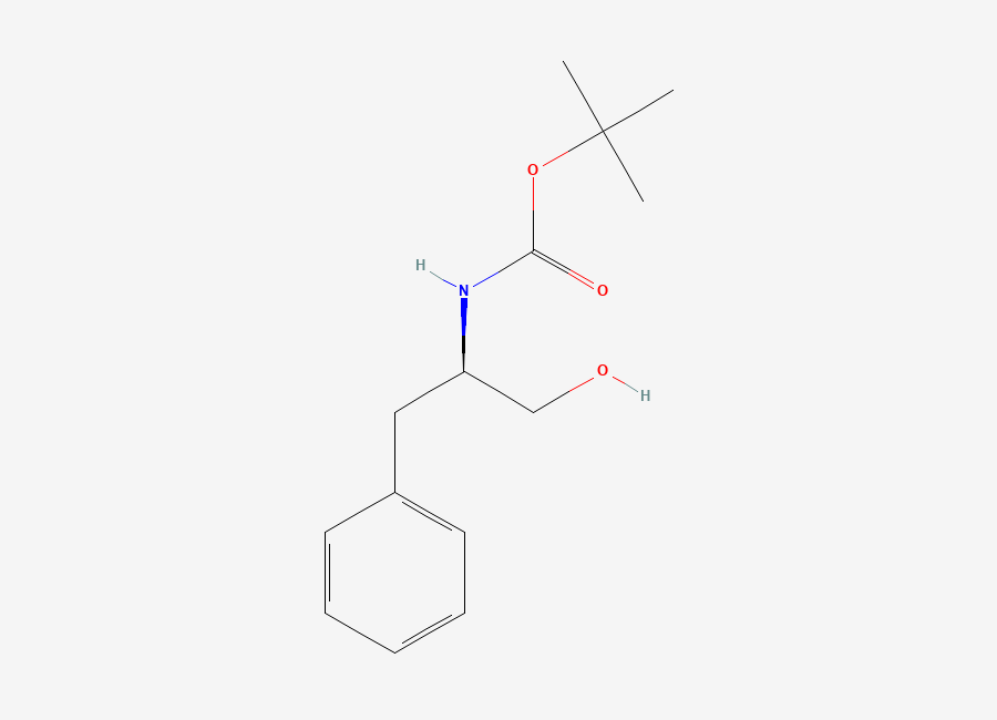 Two-dimensional chemical structure of tert-butyl N-((2R)-1-hydroxy-3-phenylpropan-2-yl)carbamate