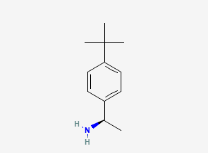 Two-dimensional chemical structure of (R)-1-(4-tert-butylphenyl)ethanamine