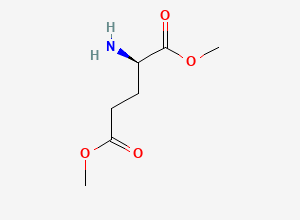 Two-dimensional chemical structure of (R)-dimethyl 2-aminopentanedioate