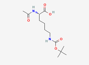 Two-dimensional chemical structure of Ac-Lys(Boc)-OH